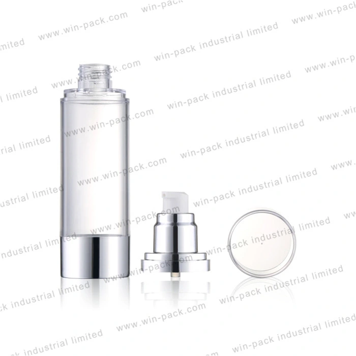 Heißer Verkauf Aluminium Boden kosmetische Airless Flasche Lotion Verpackung 15ml 30ml 50ml