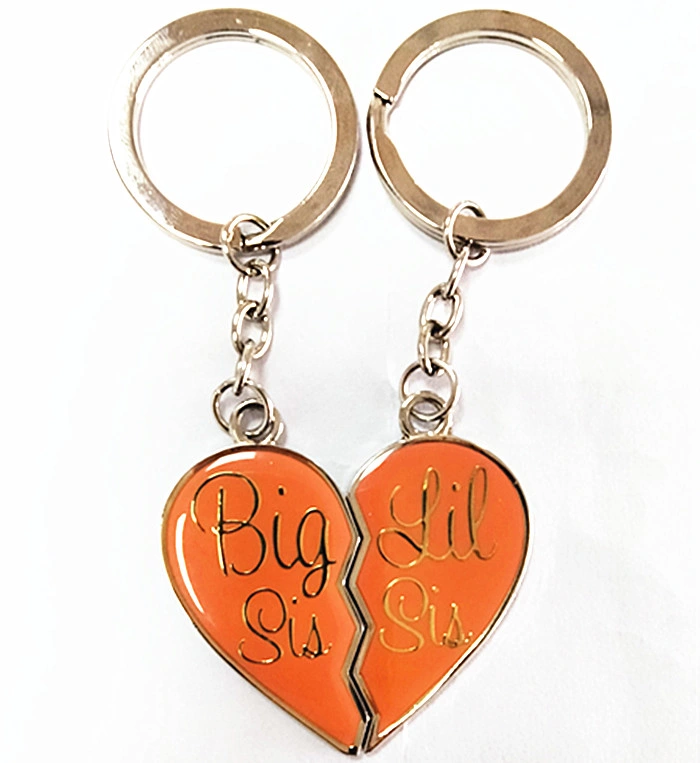 Metal Heart Shaped Keychain Fashion Bag Charm Accessory