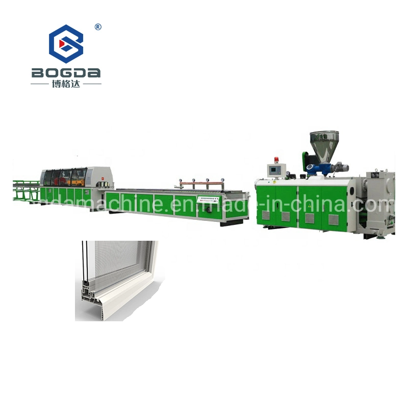 Bogda American Style Plastic PVC Deco Door Frame Making Machine UPVC Window Profile Extrusion Line Price