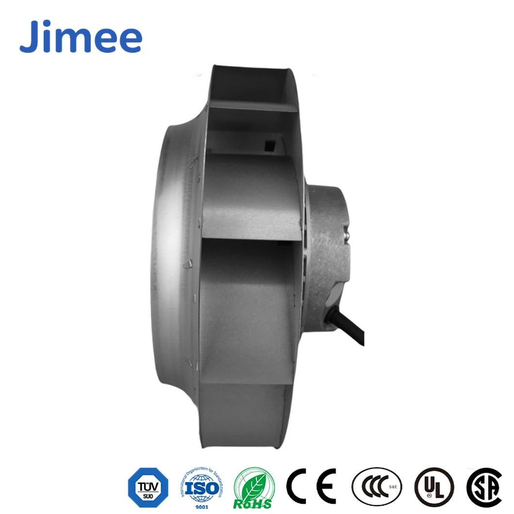 Moteur de ventilateur armoire de la Chine Jimee Fabricants Jm225/63D2b1 16-28 (VDC) DC ventilateurs centrifuges de tension de fonctionnement de la force centrifuge ventilateur de refroidissement de la soufflante de sonnerie Vortex