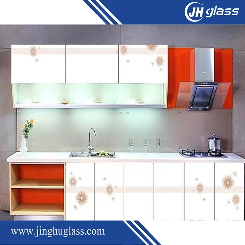 رسم شاشة الحرير جينجو الزجاج المقسى المقسى للمطبخ مقسّم ديكور الجدار