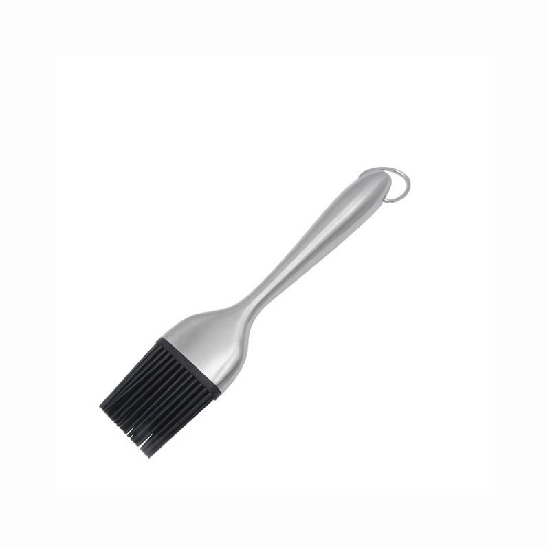 Brosse à biscuit en silicone pâtisserie barbecue pour griller la cuisson au four et la cuisson, manche en acier inoxydable résistant à la chaleur (disponible en 8 pouces et 12 pouces) Esg12259