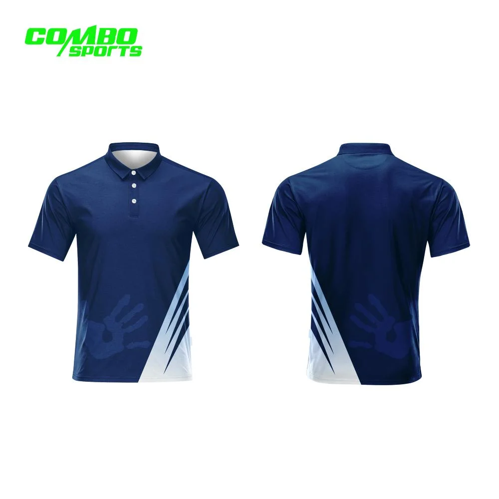 Custom Men Polyester Sublimation Quick-Dry Breathable Sports Golf Polo Shirt