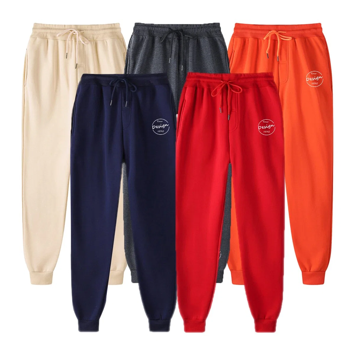 Pantalones de chándal personalizados Mujer 100 algodón Fleece Diseño propio logotipo Deporte Pantalones pantalones mujeres pantalones de jogger