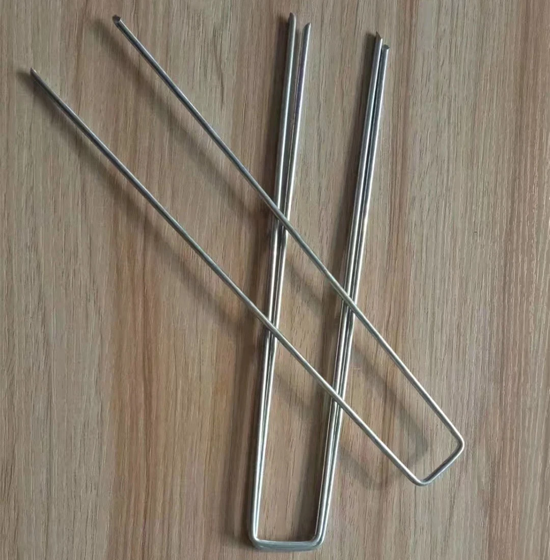 Excellent Quality Customized Sizes Galvanized U Shaped Staples for Garden