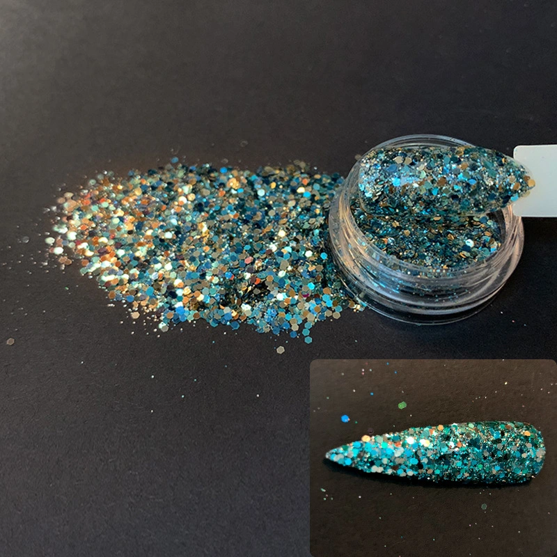 Multicolored Holographic Glitter for Creative DIY Craft Projects