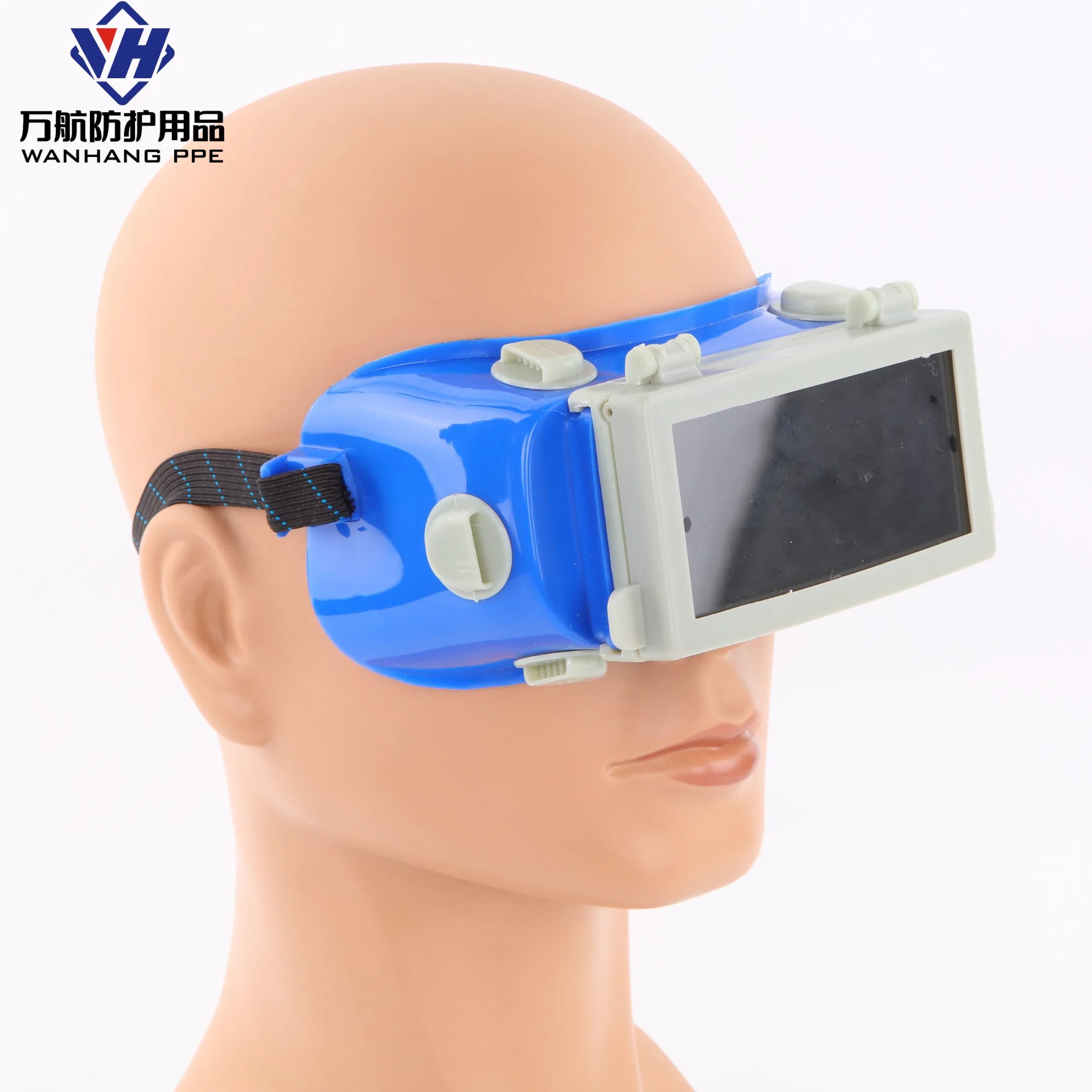Auto Darkening Welding Helmet Eye Automatic Anti-Glare Electric Solar Darkening Mask Safety Welding Goggles Lens Glass Blue