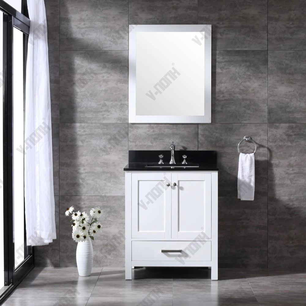 USA Haut de granit de 30 pouces de style salle de bains moderne vanité