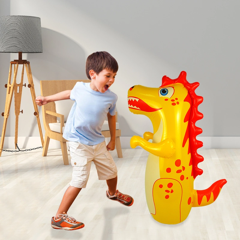 Dinosaur Children Tumbler Punching Bag Dinosaur Kids Inflatable Sandbag Fitness Boxing