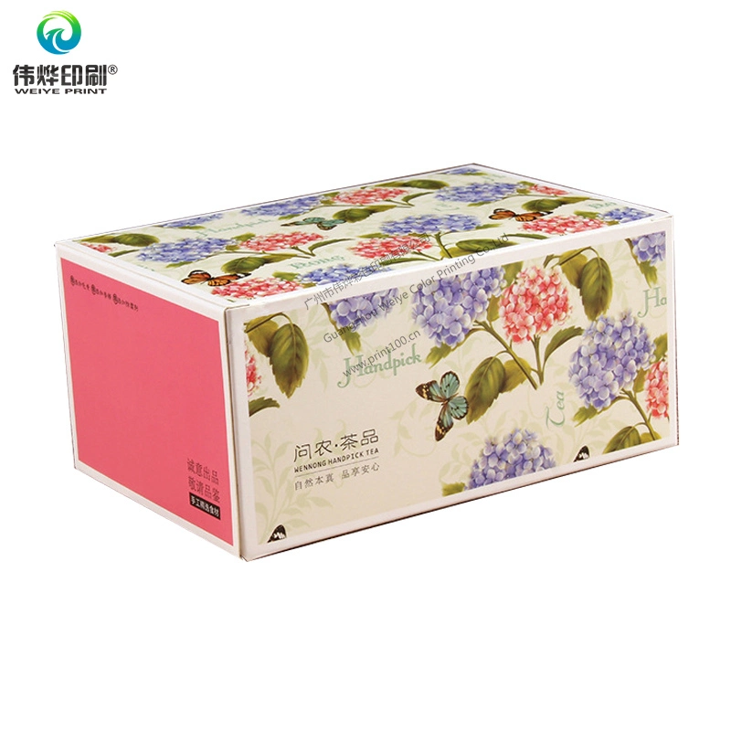 Custom Colorful Design Paper Printing Tea Packaging Box