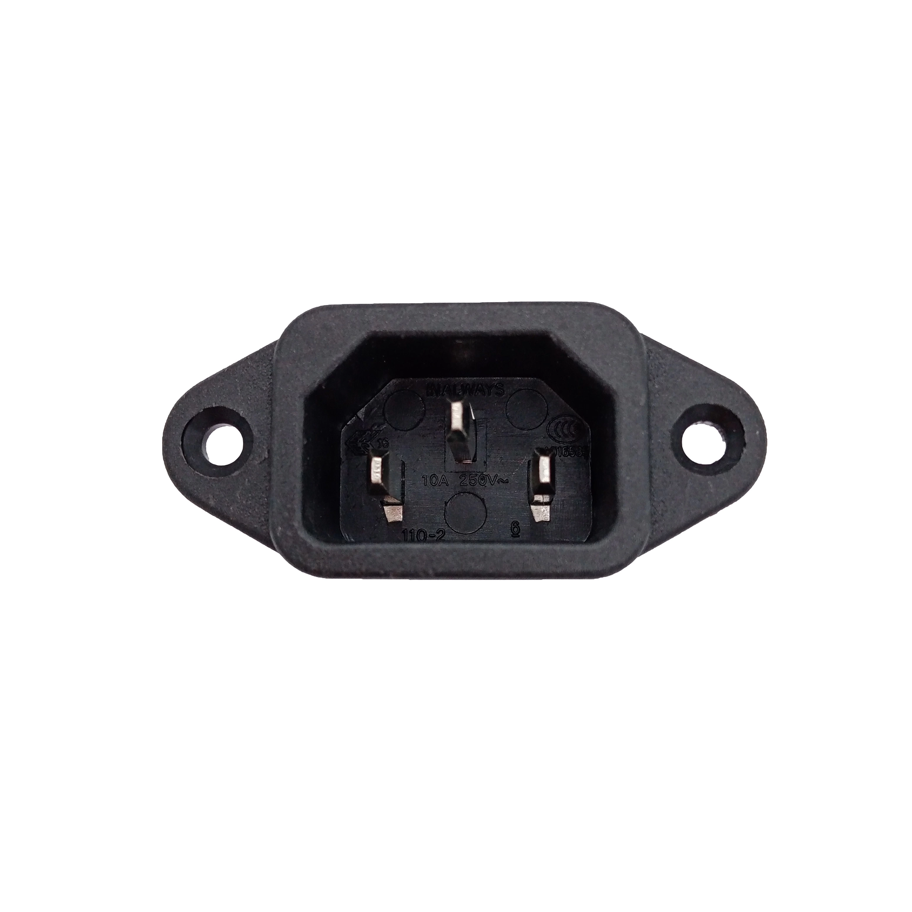 3pin 250VAC 10A 15A IEC 320 C14 Female AC Power Connector Socket