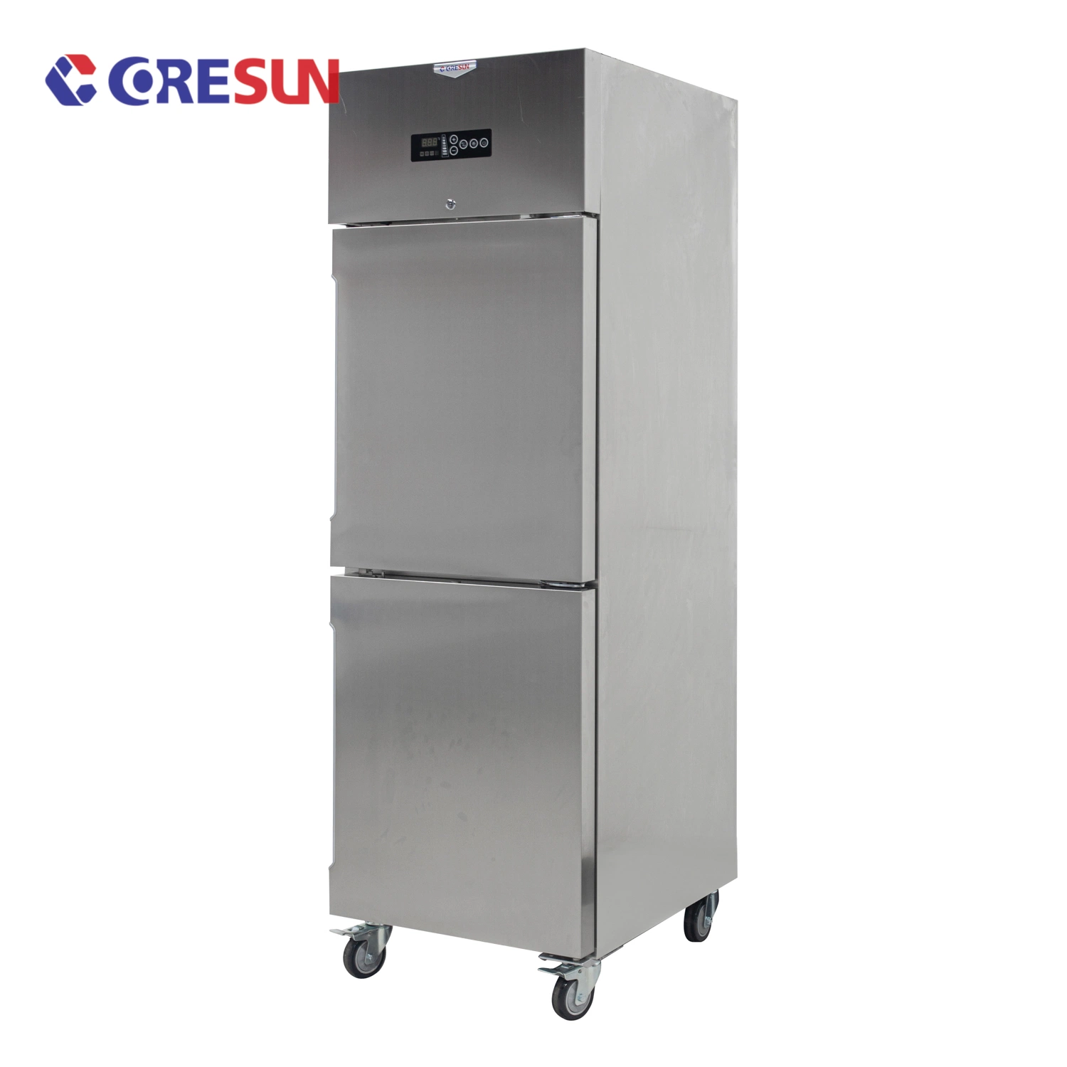 Hot Sale Commercial Restaurant Stainless Steel 2 Door Upright Deep Freezer