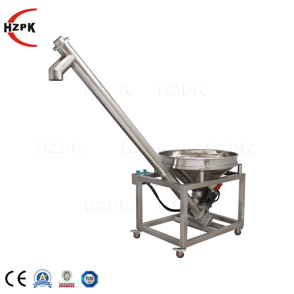 Hzpk Automatic Vibrating Powder Screw Feeder Feeding Machine