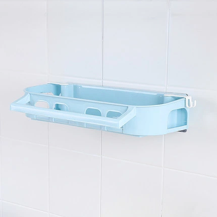 3-Tier Strong Plastic No Drilling Wall Shower Shelves Floating Shelf