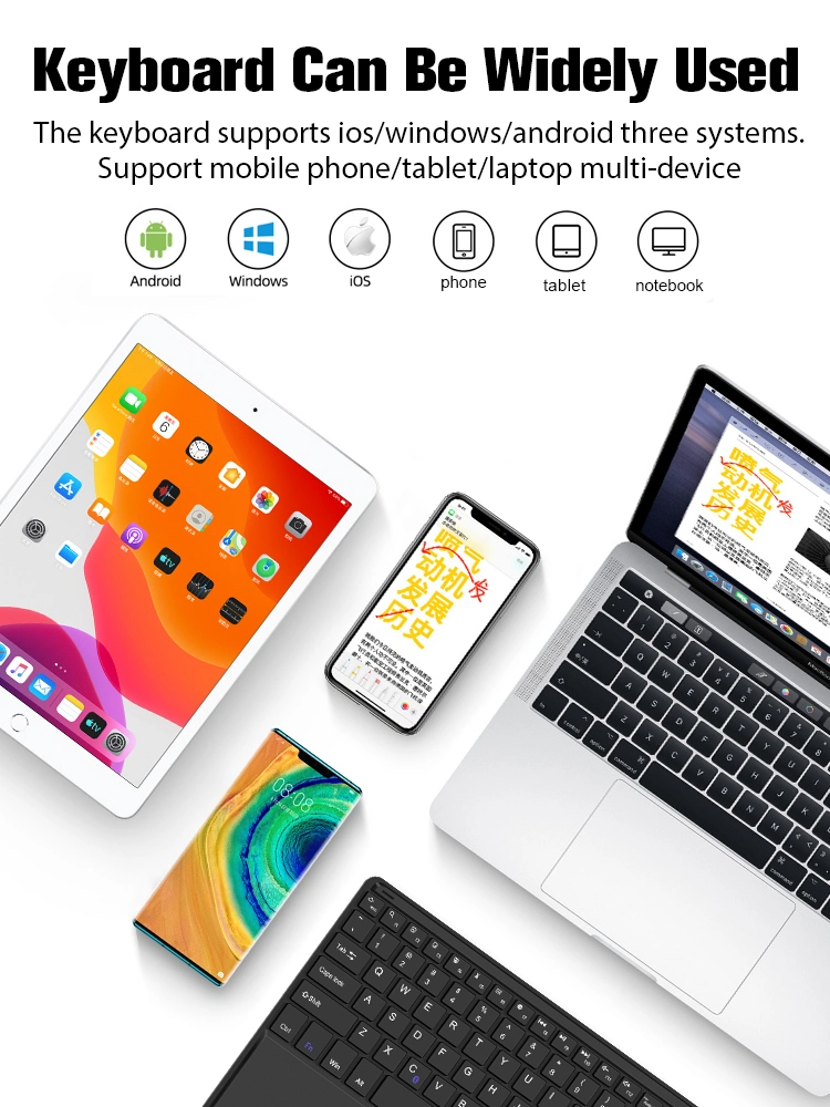 Kabellose Bluetooth-Tastatur für Tablet PC Telefon/Computer/Laptop mit Touchpad