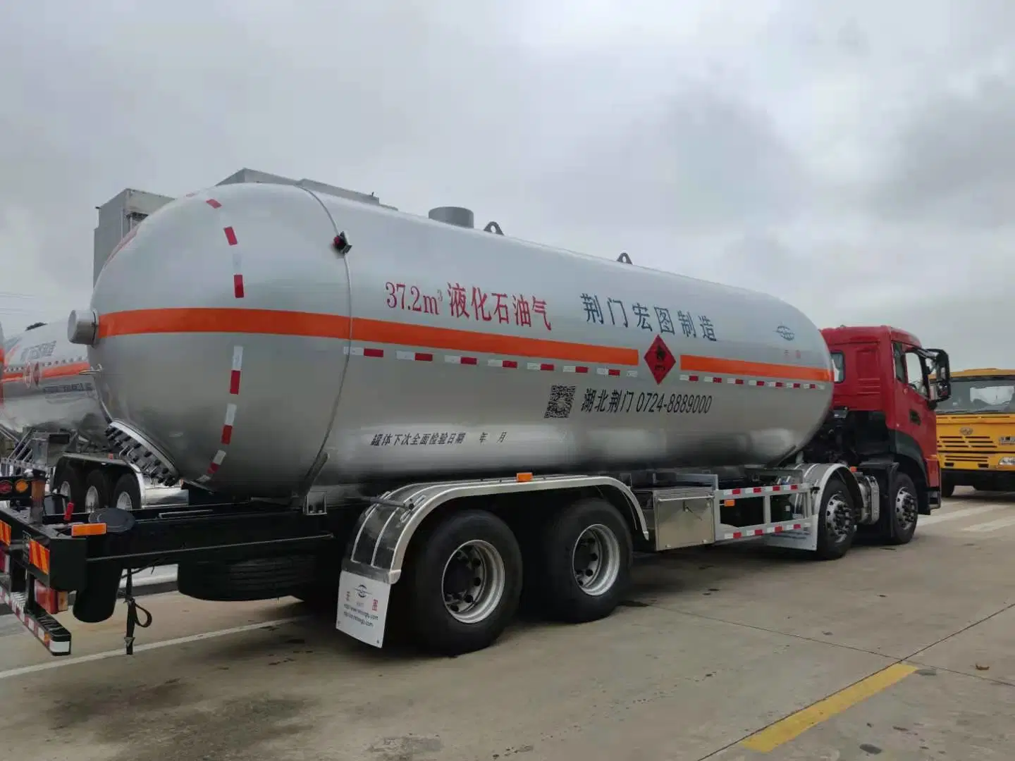 3axles LPG High Volume Trasnportation Tanker LPG Semi Trailer for Gas Plant