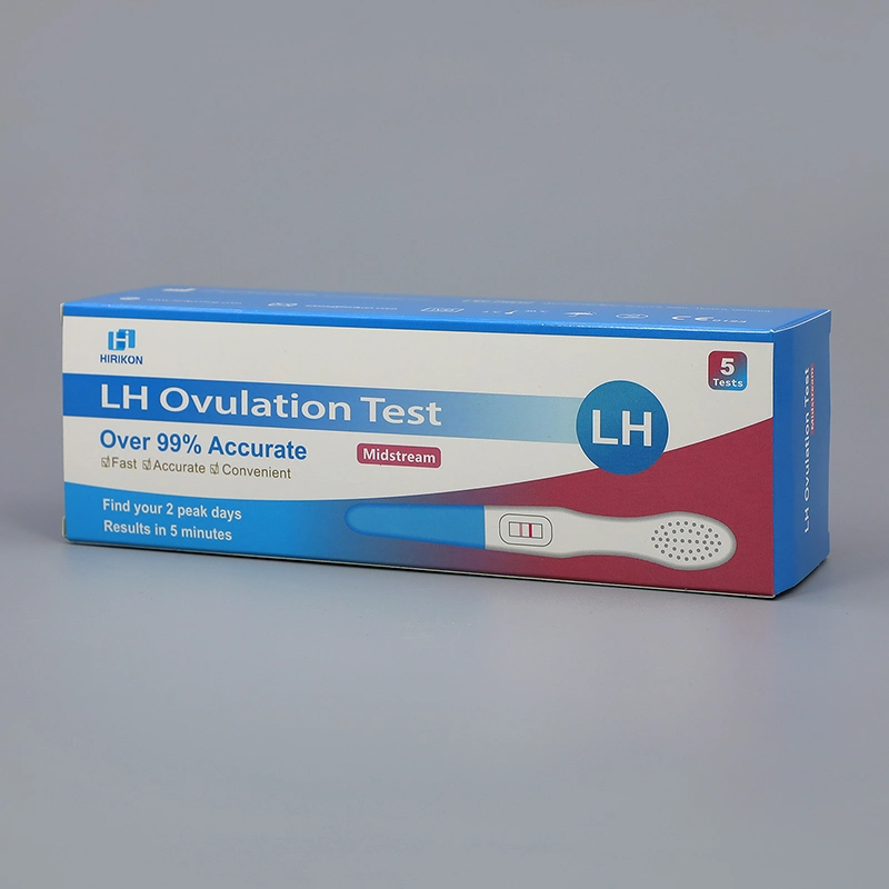 Hirikon Lh Ovulation Test Medium Flow Ovulation Test Simple Single Side Easy to Operate