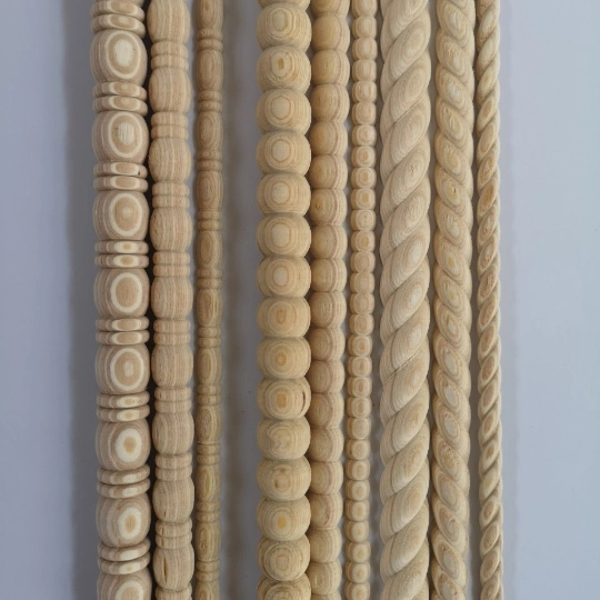 Wooden Beeding/Plain/Margin/Half Round/White Taper Moulding/2901, 2903, 2907