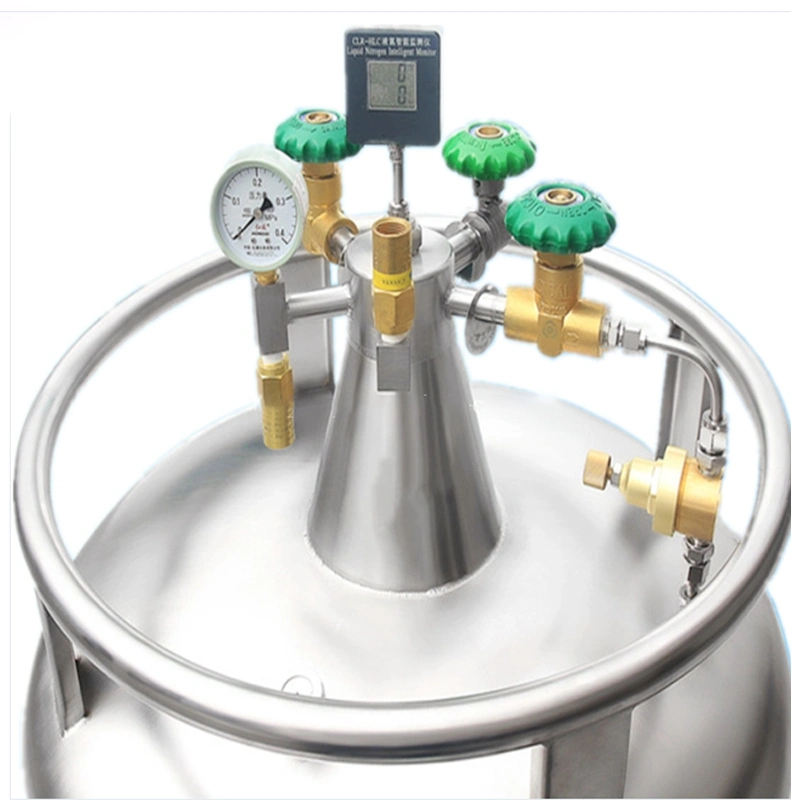 Advanced Self-Pressurizing Stainless Steel Liquid Nitrogen Storage Dewar for Safe and Reliable Storage