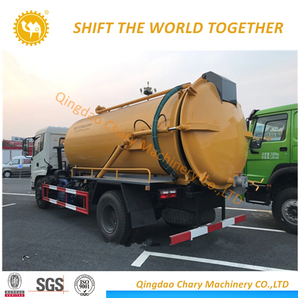 Dongfeng 10000L High Efficiency Sewer Working Fecal Sewage Suction Truck for Sale