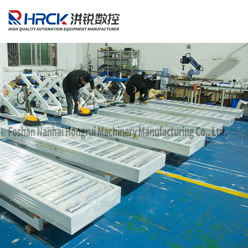 Hongrui High quality/High cost performance  3 Tons Hydraul Lift Tables with Unpowered Roller Surface for Workshop Operation OEM with CE Certificate