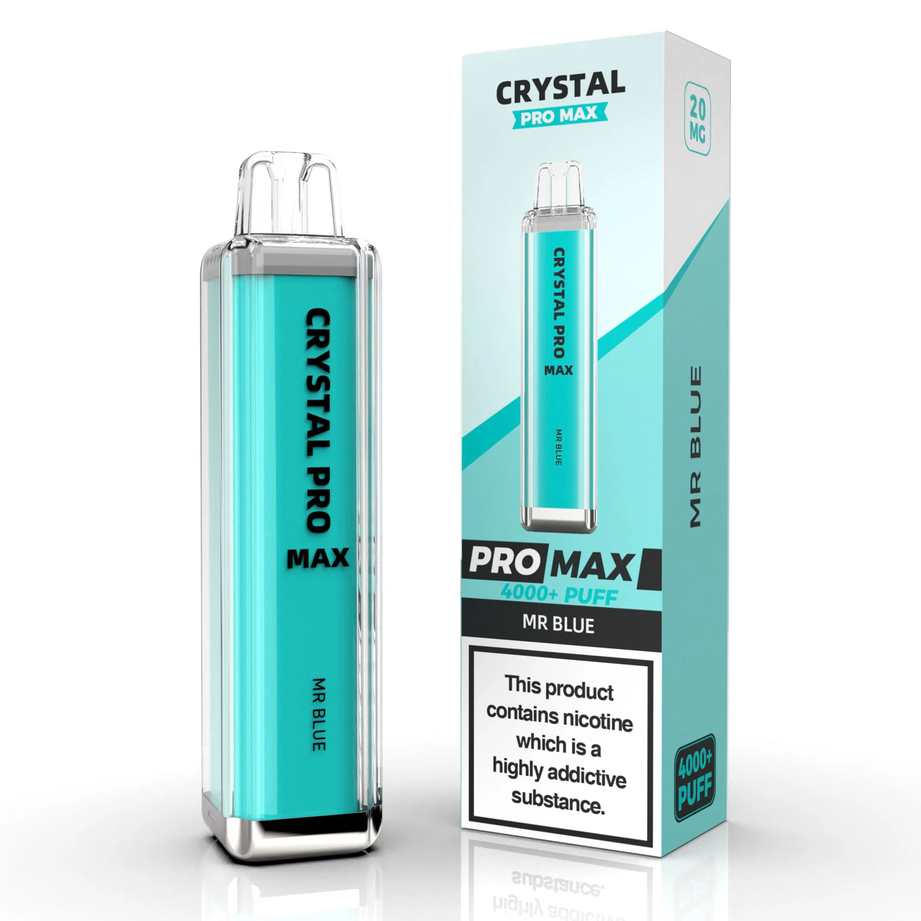 Hot Sale in Europe New Products 0% 2% Nicotine Wholesale/Supplier 5K, 7K, 10K Crystal PRO Max