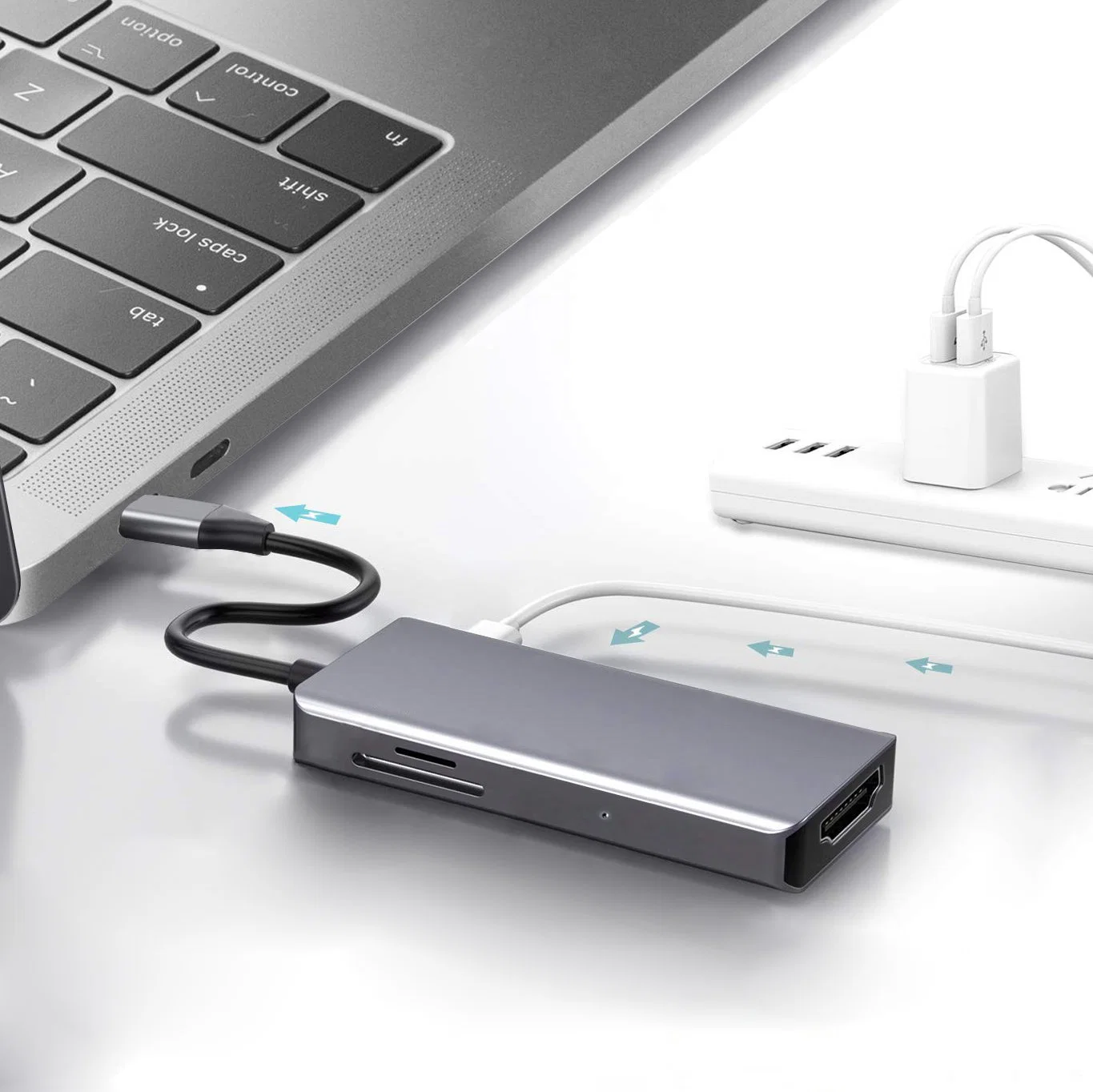 7 in 1 USB C Hub, USB C Muliport Hub