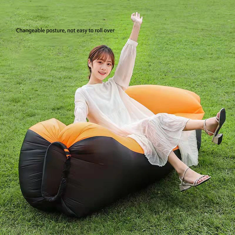 Folding Fast Inflatable Sofa Camping Air Sofacamping Inflatable Cushion Outdoor Beach Inflatable Bed