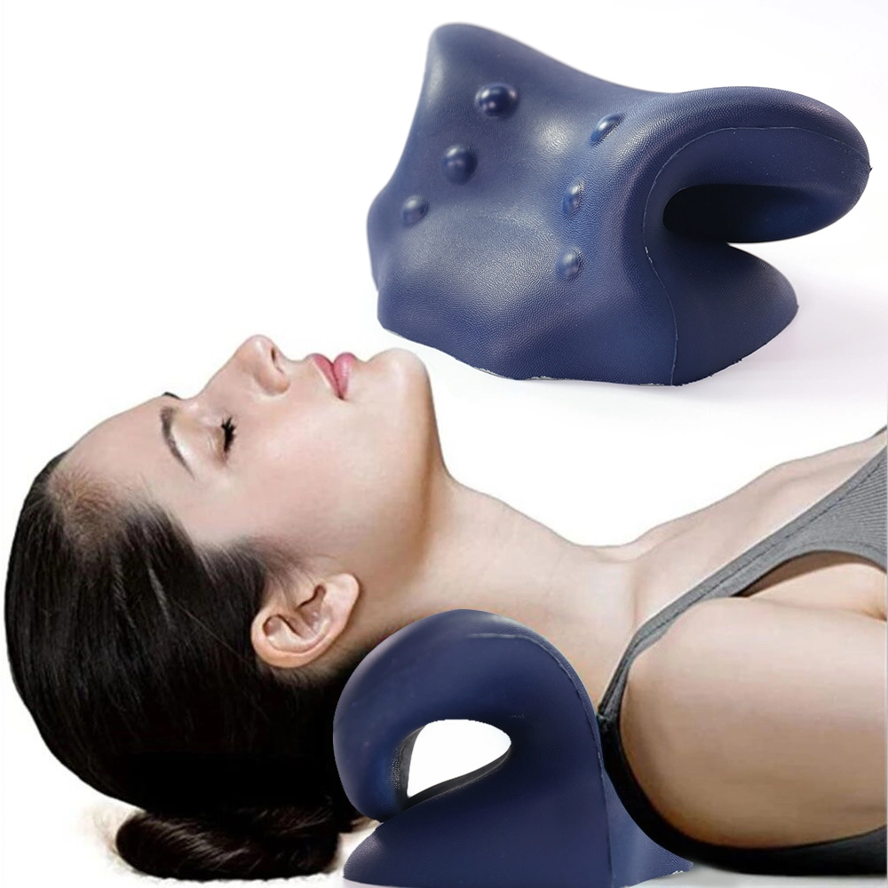 Cool Pain Relief Management and Cervical Spine Alignment Neck and Shoulder Chiropractic Relaxer Massage Traction Pillow