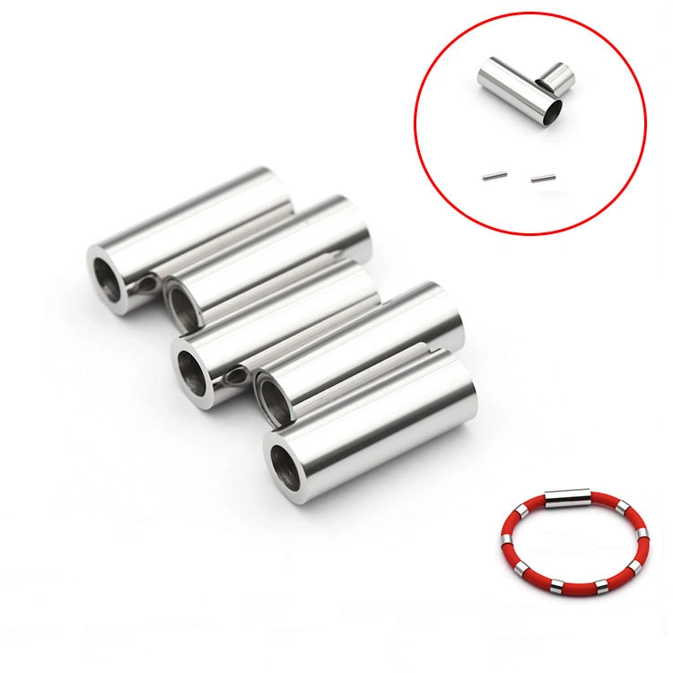 5mm Inner Diameter Anti Static Bracelet Stainless Steel Magnetic Clasps Set for Silicone Sports Bracelet