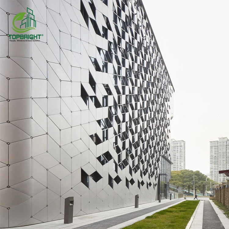 Building Material Skyscraper Metal Composite Cladding Panels High quality/High cost performance  Aluminum Curtain Wall Guangzhou