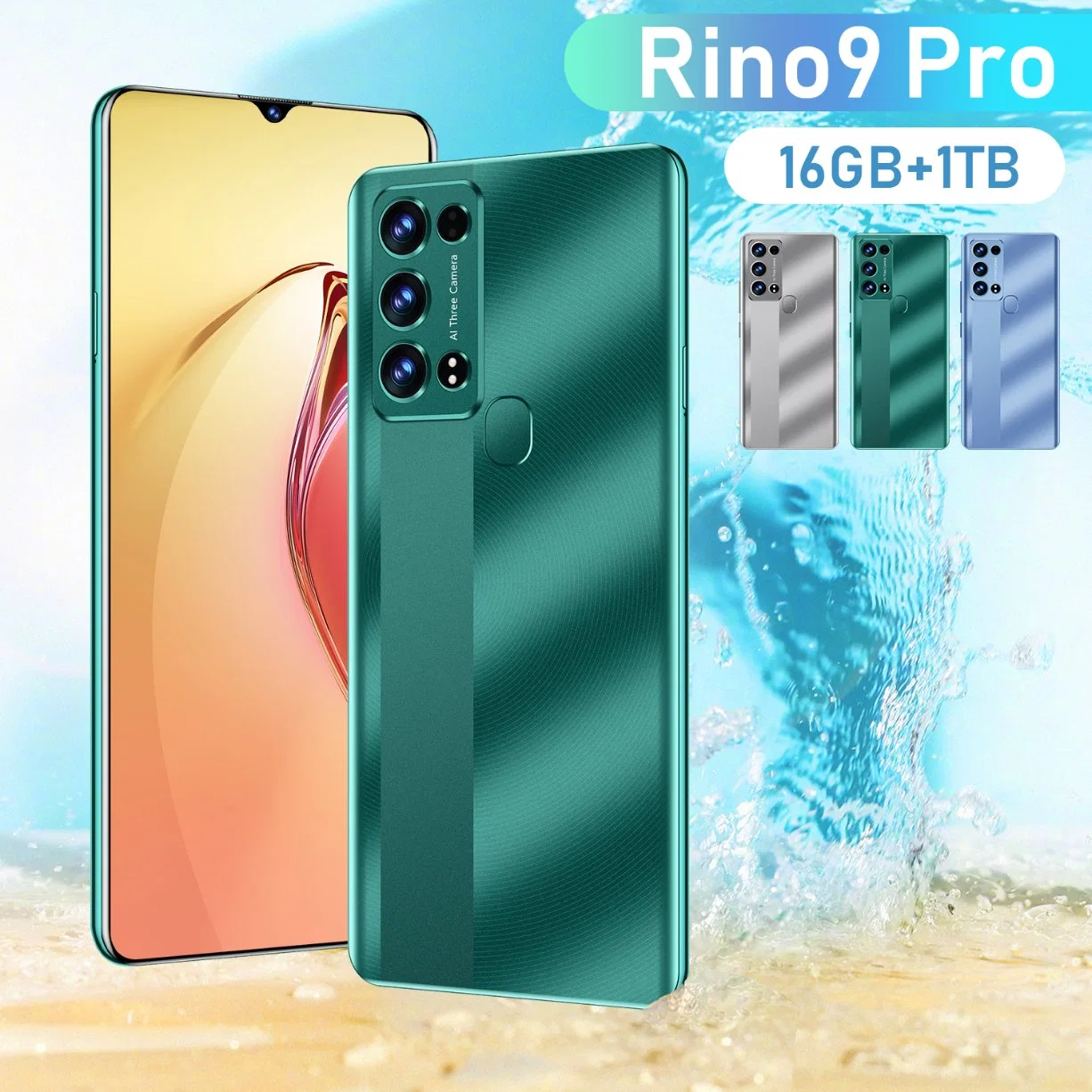 Wholesale/Supplier Original Brand New Smart Mobile Phone Model Rino9 PRO 5g Smartphone 3GB+64GB 1tb 7.2", Android Smart Phone, OEM/ODM Ready in Stock