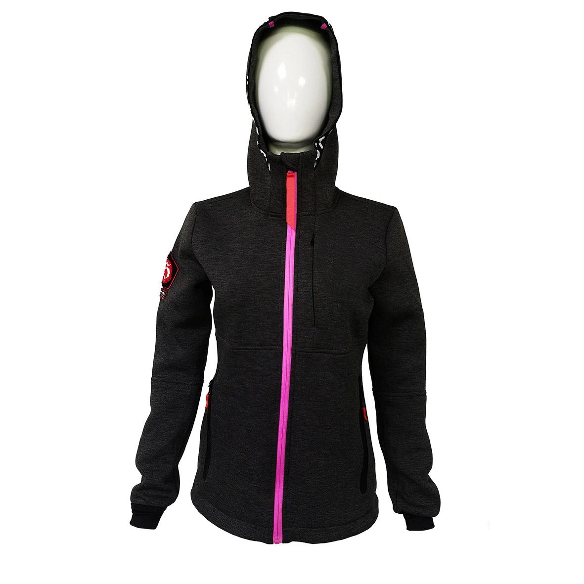 Best Selling High quality/High cost performance  Air Layer Fabric Zipper Decoration Hoodies Clothes