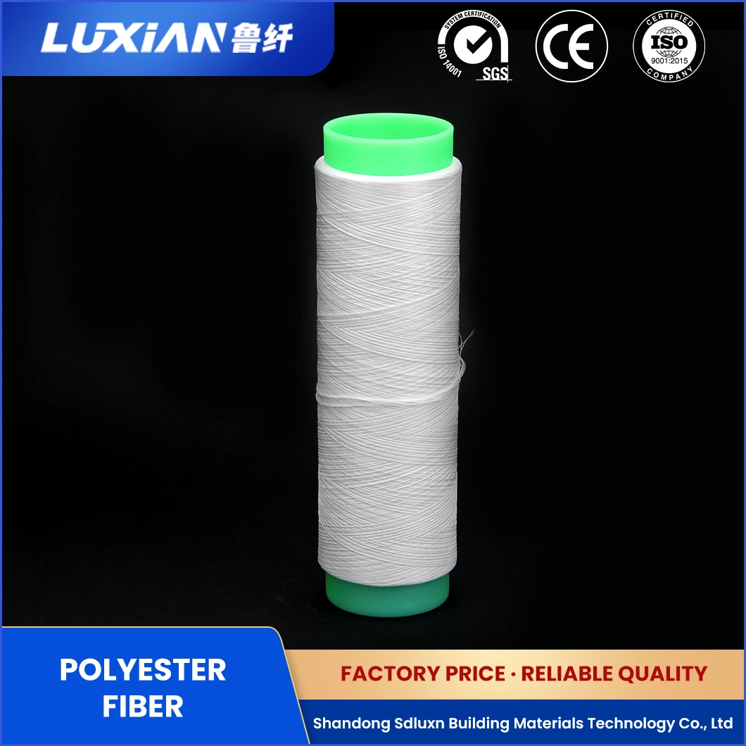 Sdluxn Construction Fibers Lxdp Modified Polyester Polypropylene Fiber Price China Not Brittle 7D*64mm Hcs Polyester Staple Fiber Supplier