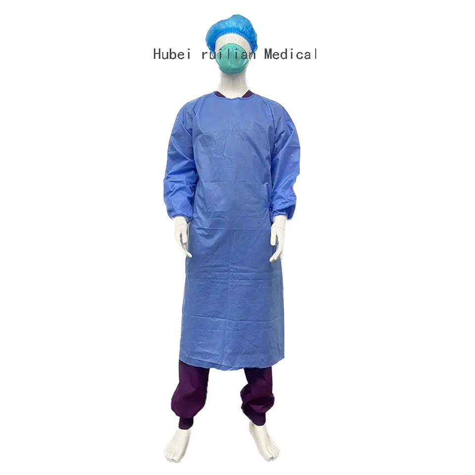 Wholesale/Supplier Non-Woven Fabric Medical Surgical Gowns SMS Surgical Isolation Custom Design Disposable Waterproof Gown