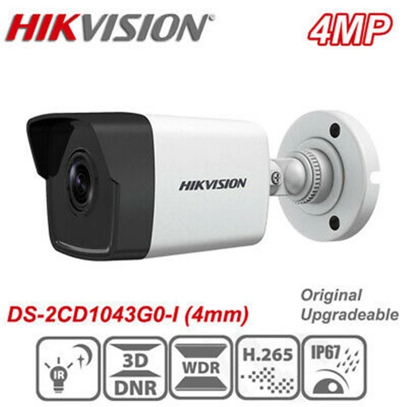 CCTV Stock 4MP Ds-2CD1043G0-I Hikvision Bullet Network IP Poe Security Spy Camera