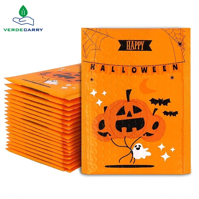 Wholesale/Supplier Custom Printing Halloween Wrapping Courrier Bags Composite Eco-Friendly Express Shipping Mailers Brown Craft Kraft