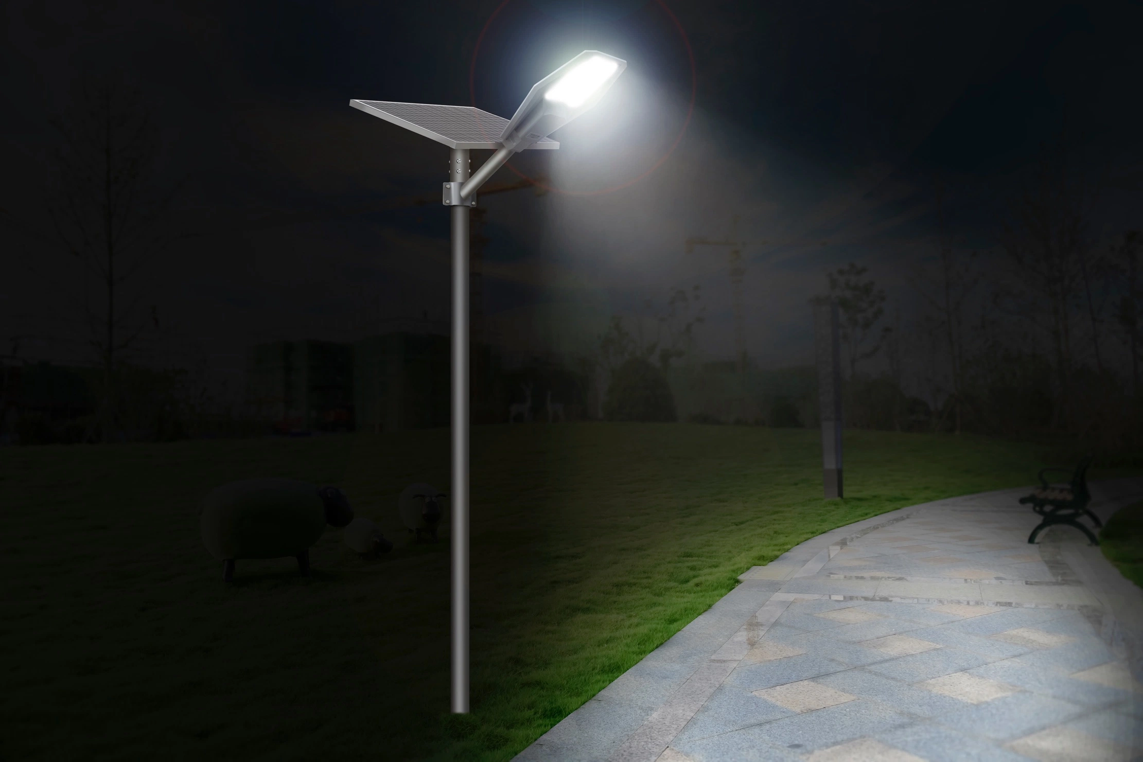 400W Bright Xj805 No. 1 Waterproof Interstellar Warrior Solar Street Lamp