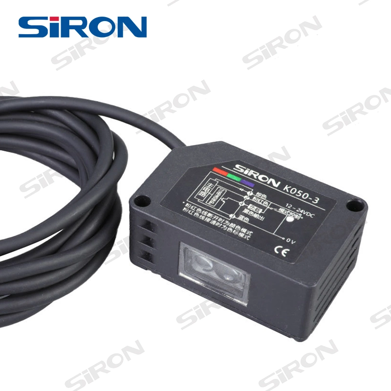 Siron K050-3 24VDC Intelligent Colour Mark Sensor Long Detection Distance 18-25mm Integrated Color Sensor