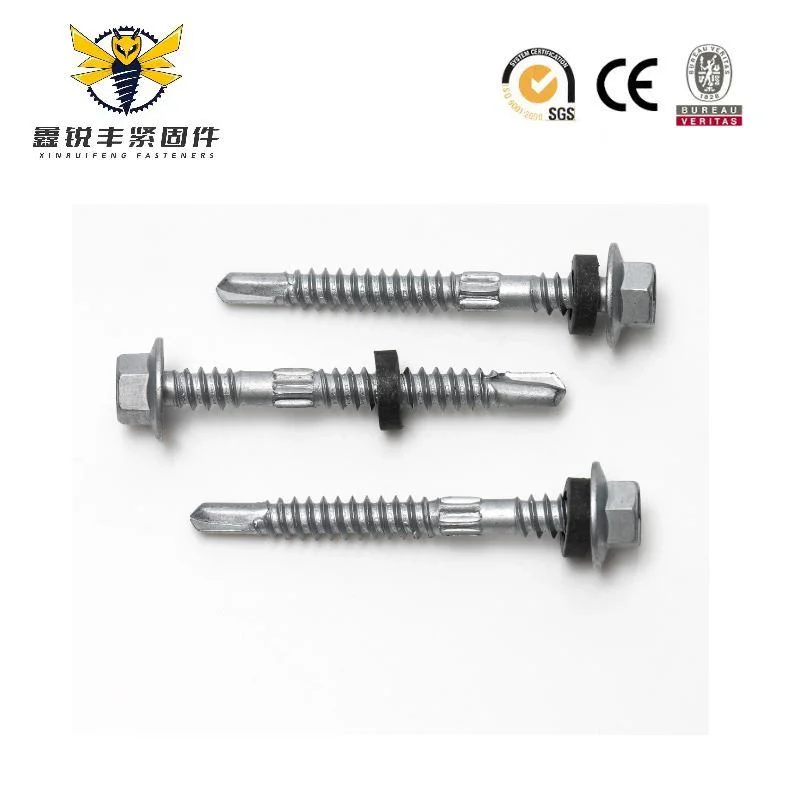 Wholesale/Supplier Price Supplier Fasteners Chinese Factory Low Price Ruspert and Zinc Plated Hex Head Drilling Screws