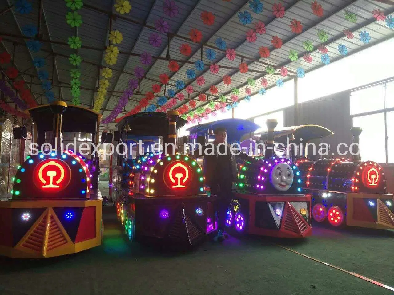 Amusement Park Rides Manufacturer Electric Thomas Trackless Train for Sale