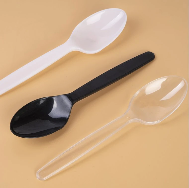 Bl-16 Disposable Spoon Plastic Big Spoon Multicolor Dessert Spoon Wholesale (F-006)