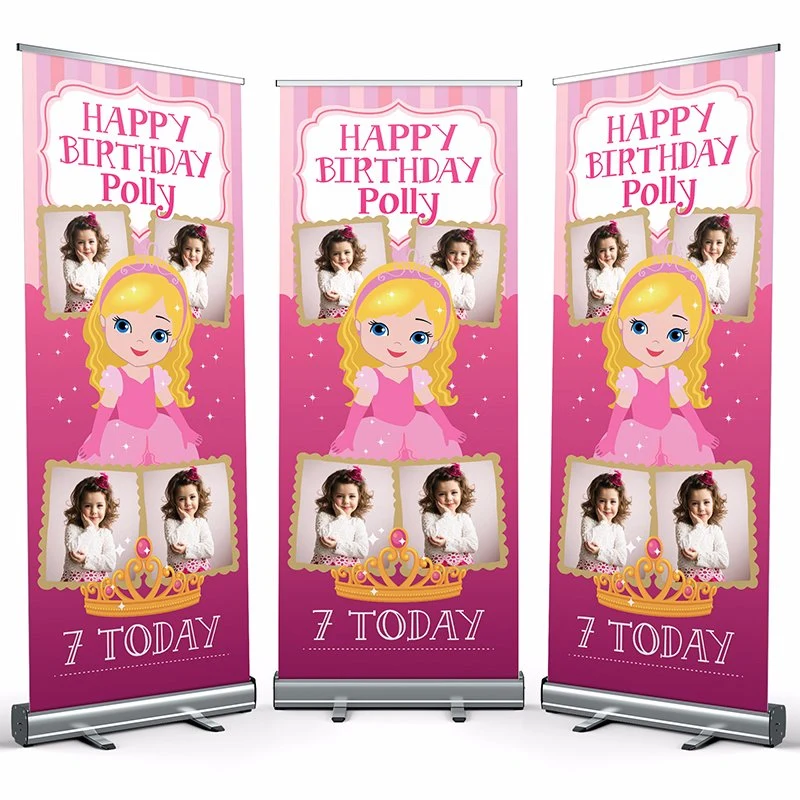 Retractable Wide Base Aluminum Display Roll up Banner Stand for Advertisement