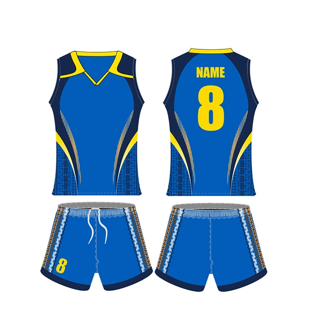 New Design Print Sleeveless Volleyball Uniform Polyester Breathability Fabrics Volleyball Jersey