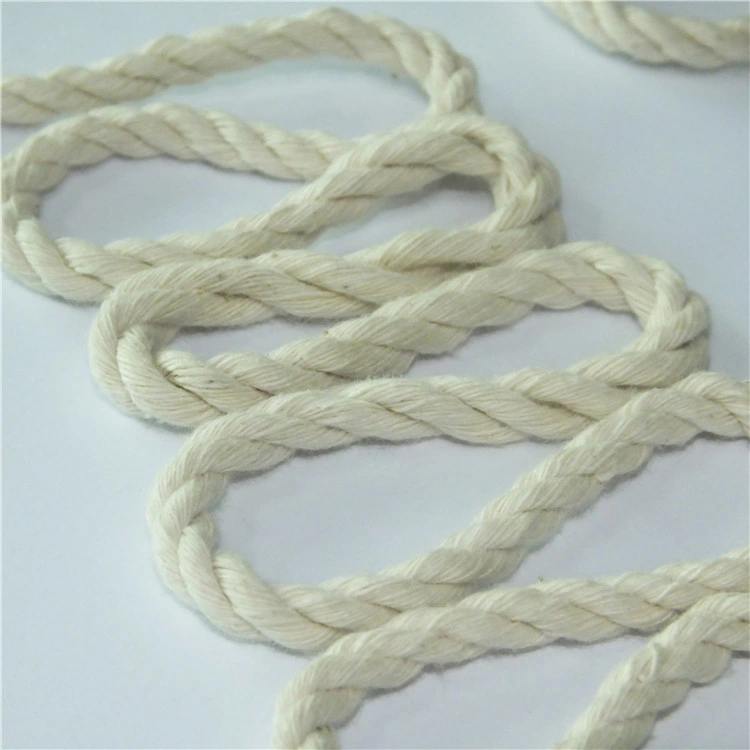 High Quality Polyester Macrame Cord 3mm 4mm 5 mm Single Strand Cotton Twisted Braided Rope