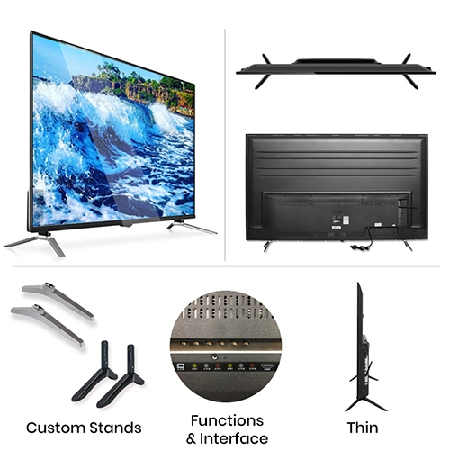 40 polegadas DVB -T2 S2 TV Digital 4K Ultra LED HD Tvs Flat TV