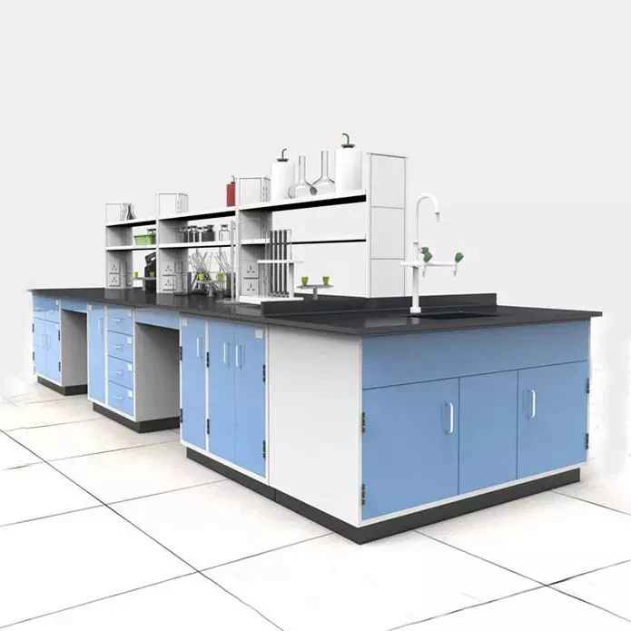 School Lab Furniture Student Chemistry Lab Bench with Cabinet