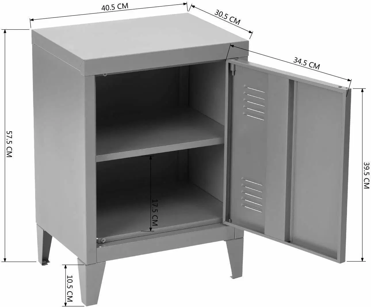 Wohnzimmer Metalldatei Schrank Lagerung Schrank Boden Schrank Metall Storage Organizer Nachttisch