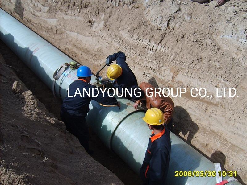 Proceso de bobinado de filamento continuo GRP pipe FRP Storm agua/Agricultura riego Tubo