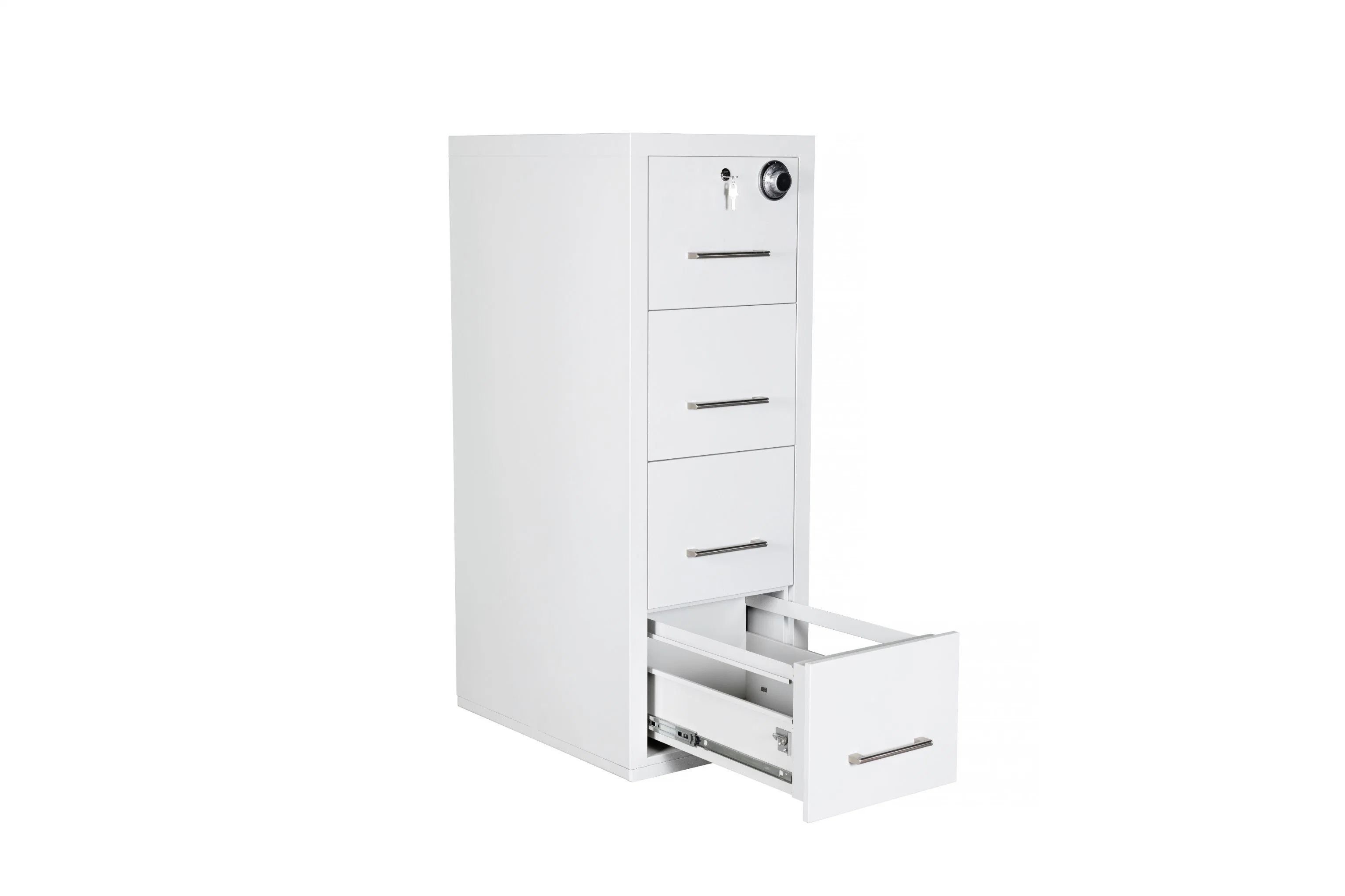Vertical 4 Drawer Metal Cupboard Safe Storage Filing Cabinet Fireproof 1 Hour Metal Cabinet with Digital Lock